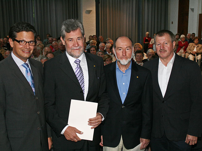 Verleihung der Heimatnadel an Gerhard Dohlen und Eugen Schmitt